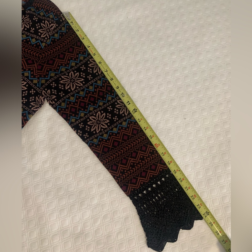 Peruvian Connection Multicolor Patterned Cardigan - Picture 14 of 15